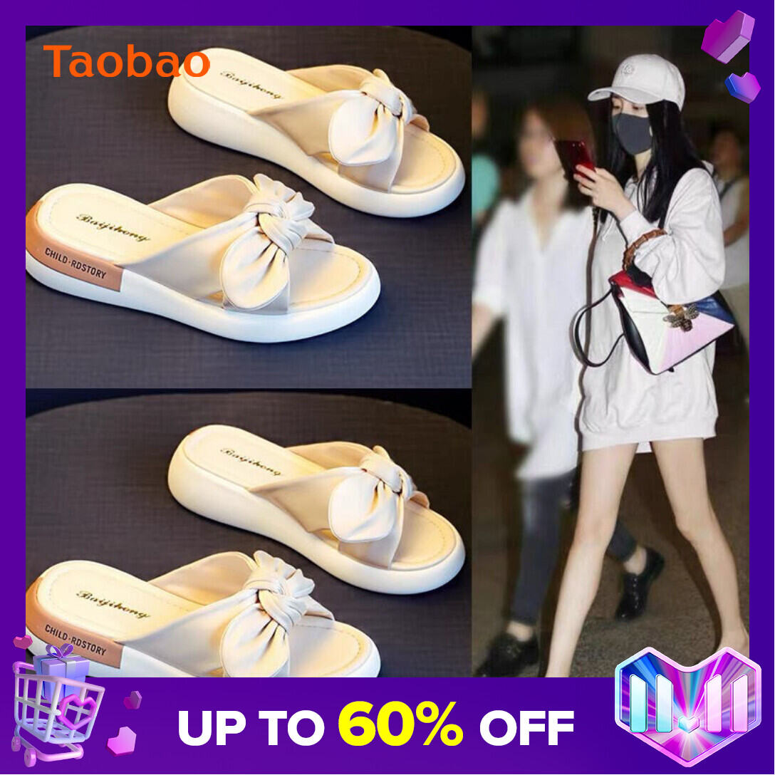Slippers Women's Shoes Summer Outer Wear 2022 New Platform Slanted Heel Versitile Fashion Fairy Beach Sandals Women's Sandals