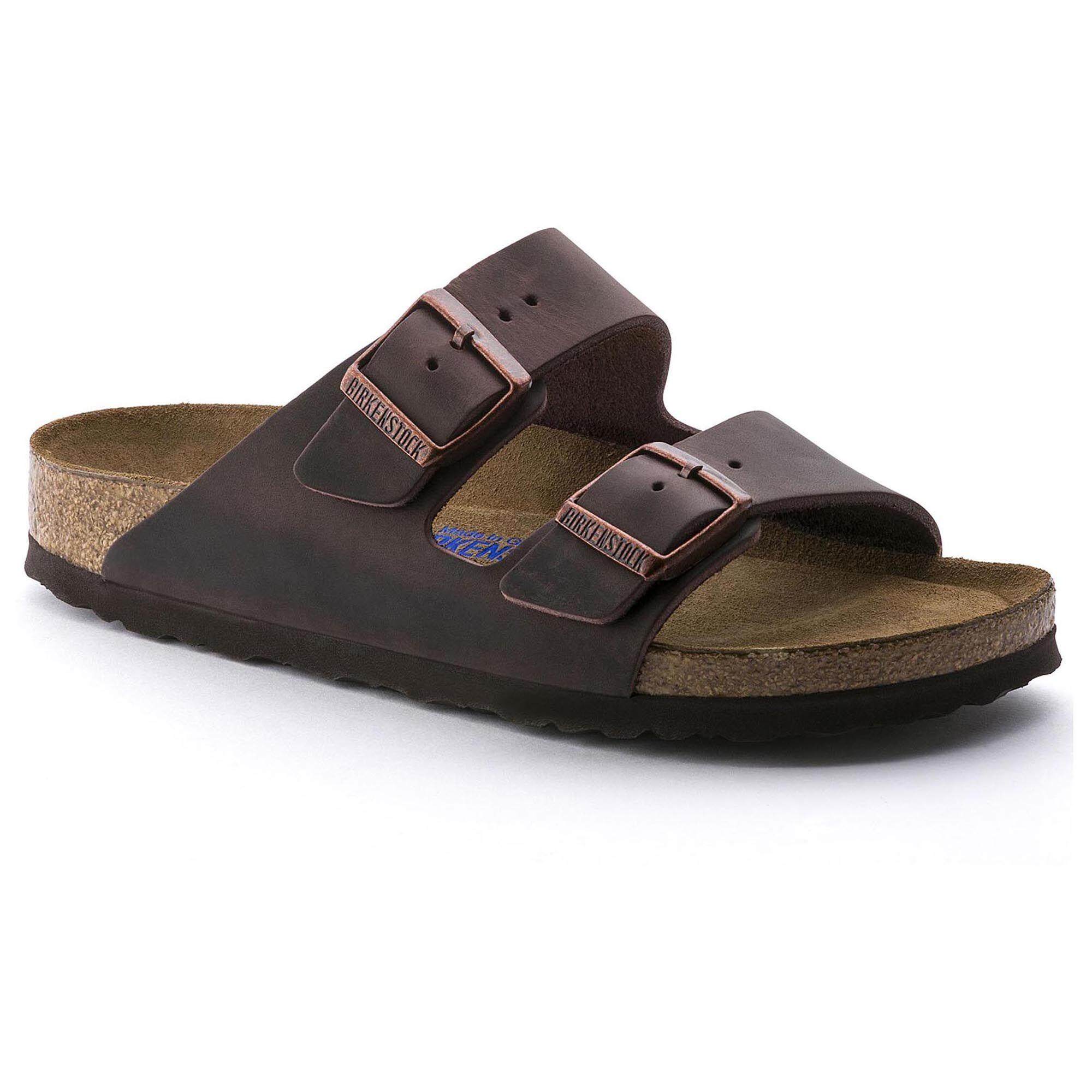 Original Birkenstocks 2019 New Inspiration Collection Soft Footbed Arizona Oiled Leather Habana Slipper For Men And Women