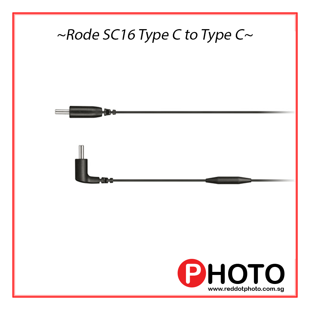 Rode SC16 Straight USB Type-C to Right-Angle USB Type-C Cable 30cm