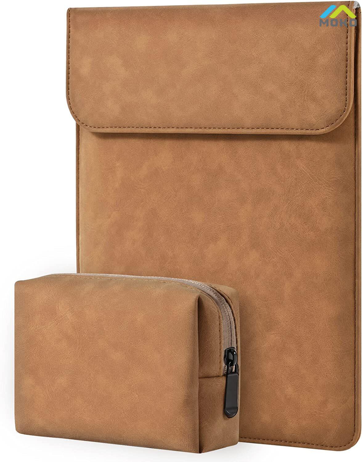 MoKo 13.3 Inch Laptop Sleeve Bag with Small Bag, Compatible with 2018-2021 MacBook Air 13 M1/ 2016-2021 MacBook Pro 13 M1/ 2018-2021 iPad Pro 12.9 M1/ Dell XPS 13/ Surface Pro X 7 6 5 4 3