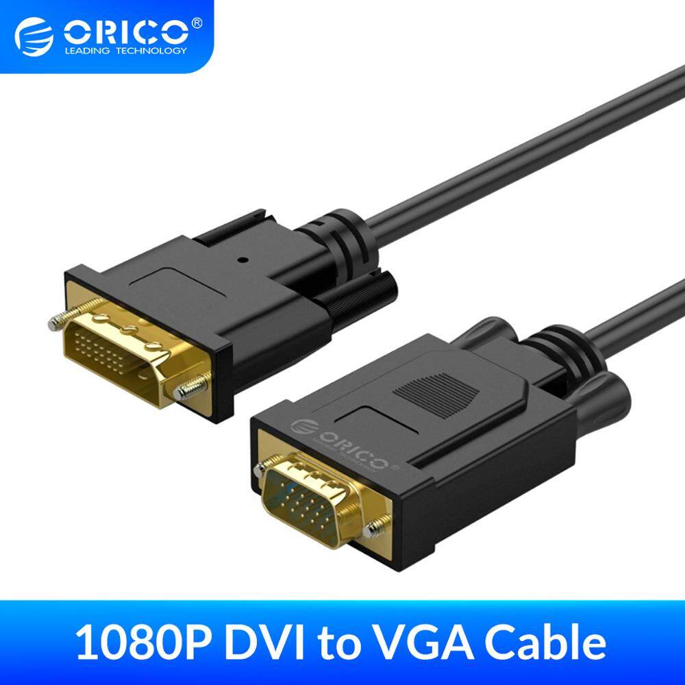 ORICO DVI to VGA Desktop Assembly Display Cable Adapter Gold Plated 1080P HD Video Converter Cable For TV PC Projector Displayer