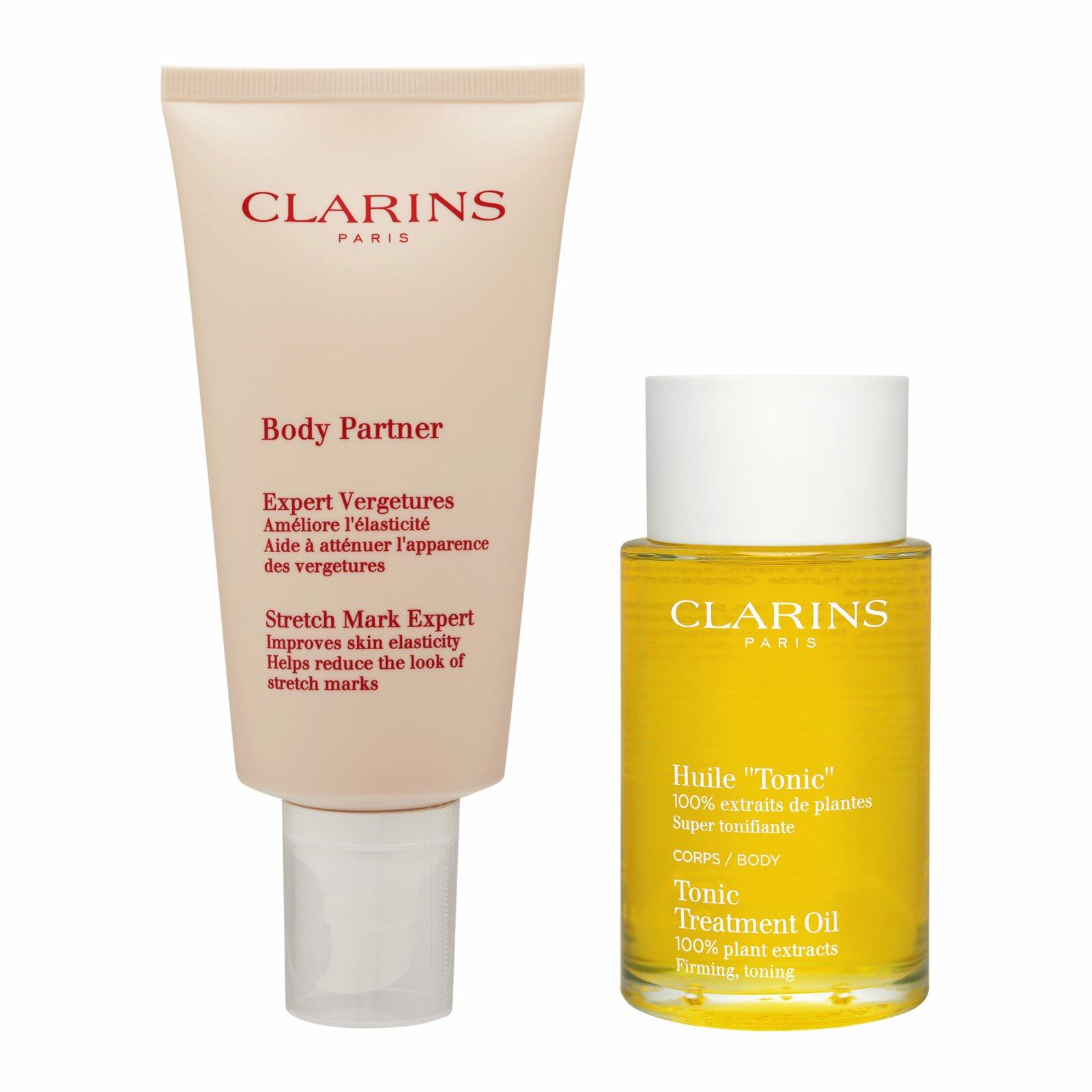 2X SET Clarins Body Partner Stretch Mark Expert + Body Treatment Oil(Firming)