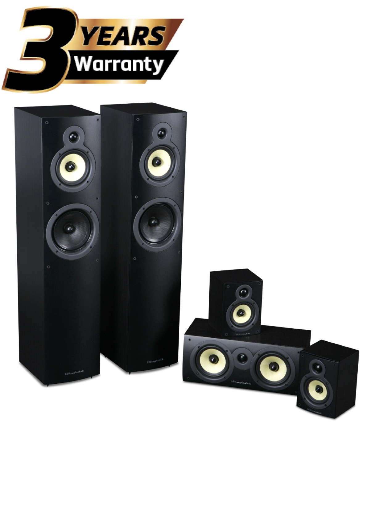 WHARFEDALE CRYSTAL 4 5.0 SYSTEM (BLACK) 3 YEAR WARRANTY, SPEAKER, CINEMA, AV, DTS, ATMOS, DOLBY, THEATRE, AUDIOPHILE, STEREO