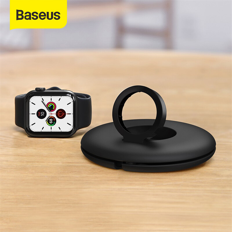 Baseus USB Cable Organizer Charge Stand Winder for iP Watch 5 4 3 Cable Watch Cable Holder for iP Watch 38mm 42mm 40mm 44mm Storage Box