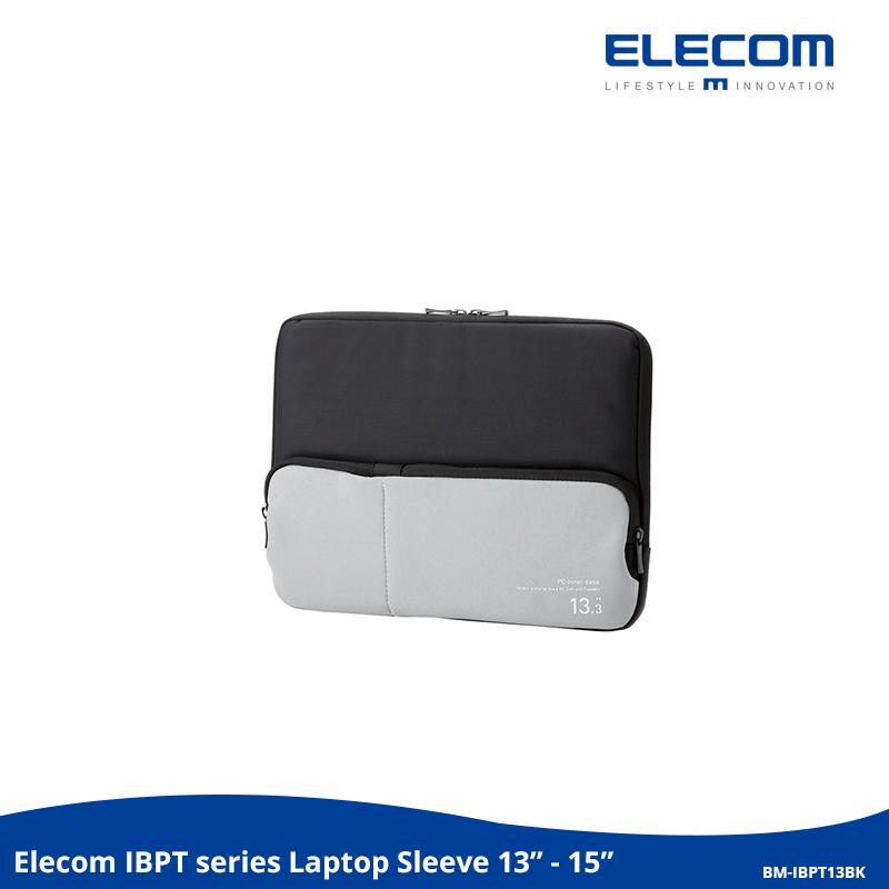 ELECOM -Japan Brand- 13  Laptop Sleeve Case Bag, Compact All in One, for Macbook Pro, Surface Laptop & Book, for 12  13  Lenovo Dell Toshiba HP ASUS Acer Chromebook Notebook, BM-IBPT13BK (Black)