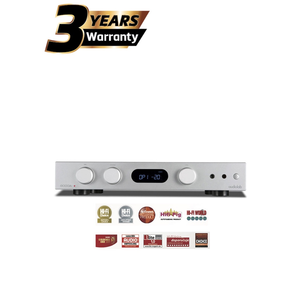 AUDIOLAB 6000A PLAY (SILVER) 3 YEARS WARRANTY, NETWORK STREAMER, AMPLIFIER, INTEGRATED, DAC, BLUETOOTH, MM PHONO STAGE
