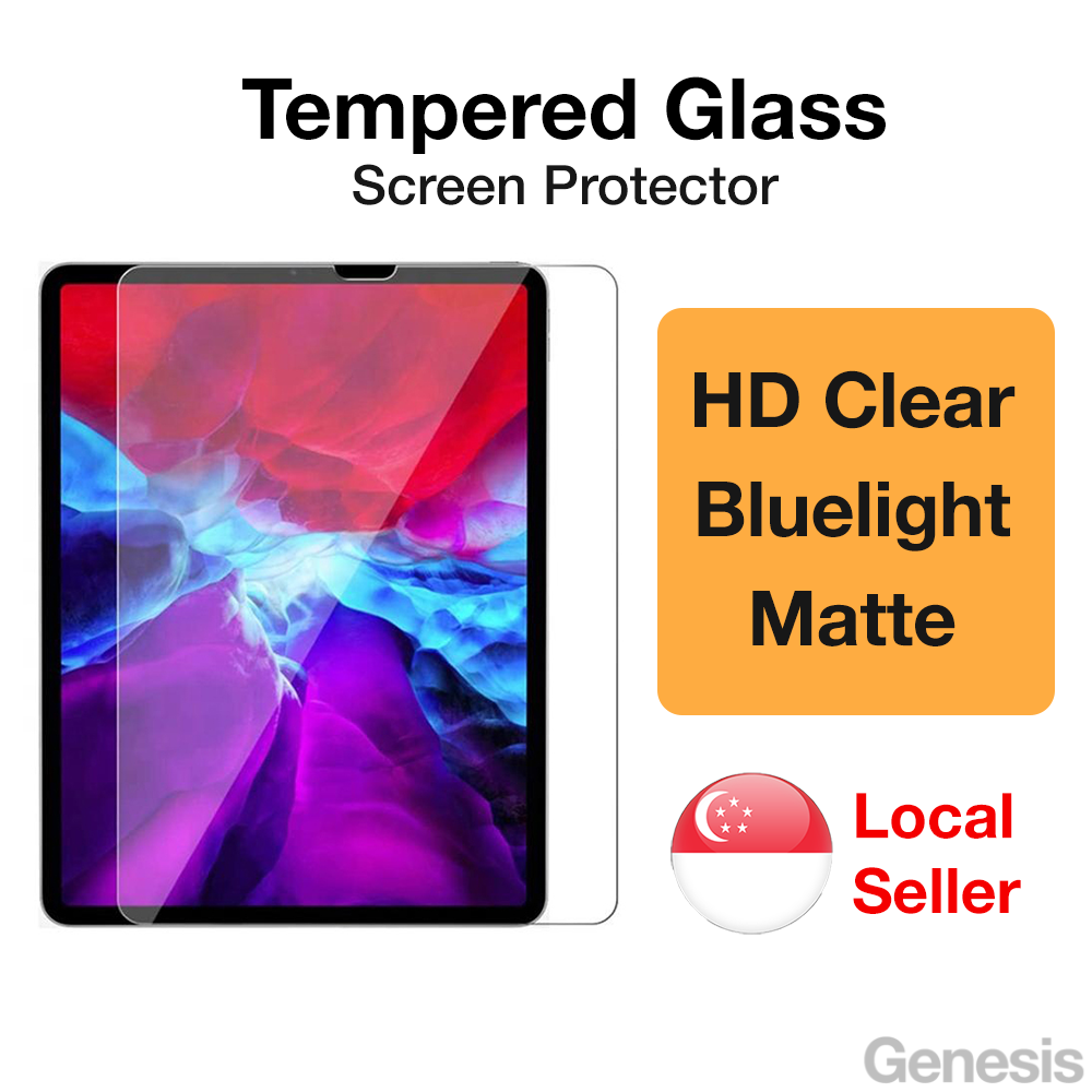Genesis iPad Screen Protector Tempered Glass Air 5 4 3 2 Pro 11 10.5 Mini 6 12.9 9.7 Inch 10th 9th 8th Generation Gen 10 9 8