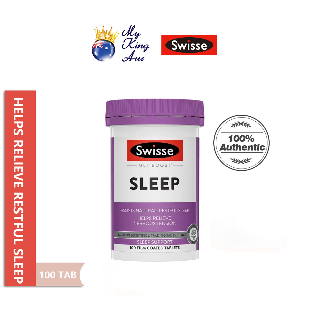 Swisse Ultiboost Sleep 100 Tablets [My King AUS] Relieve nervous tension, and reduce sleeplessness