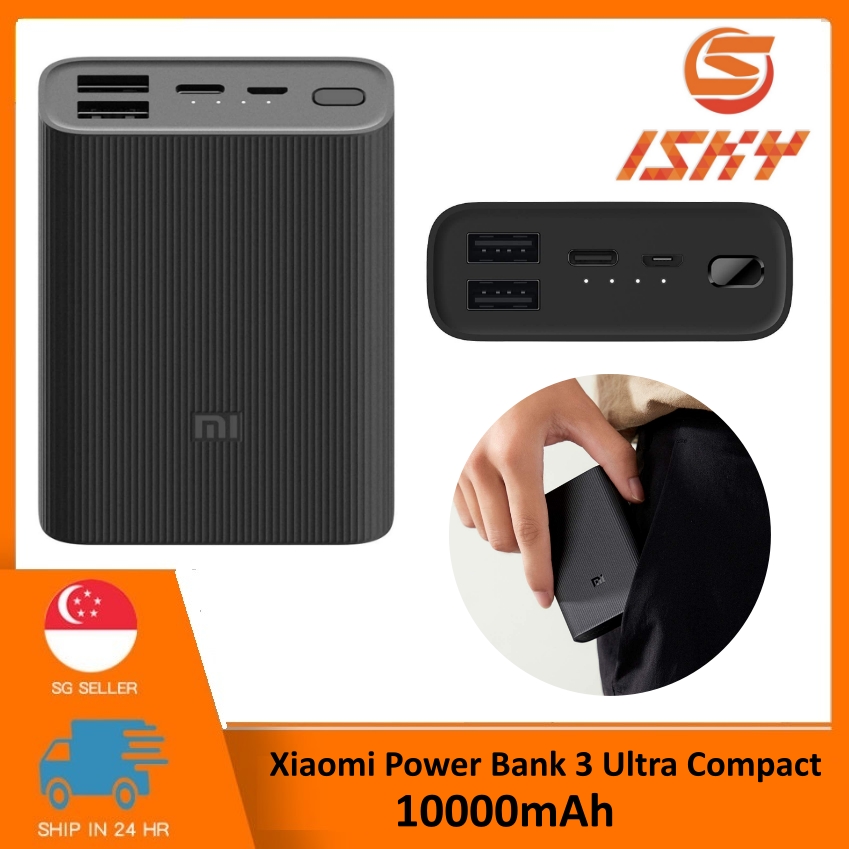 Xiaomi Power Bank 3 Ultra Compact 10000mAh Suitable For Travel