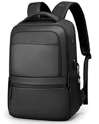 MARK RYDEN Travel Laptop Backpack with USB Charging Port and Headphone Plug, Water Resistant Anti Theft Business Backpack, College School Computer Backpack for Men Women Fits 15.6 Inch Notebook