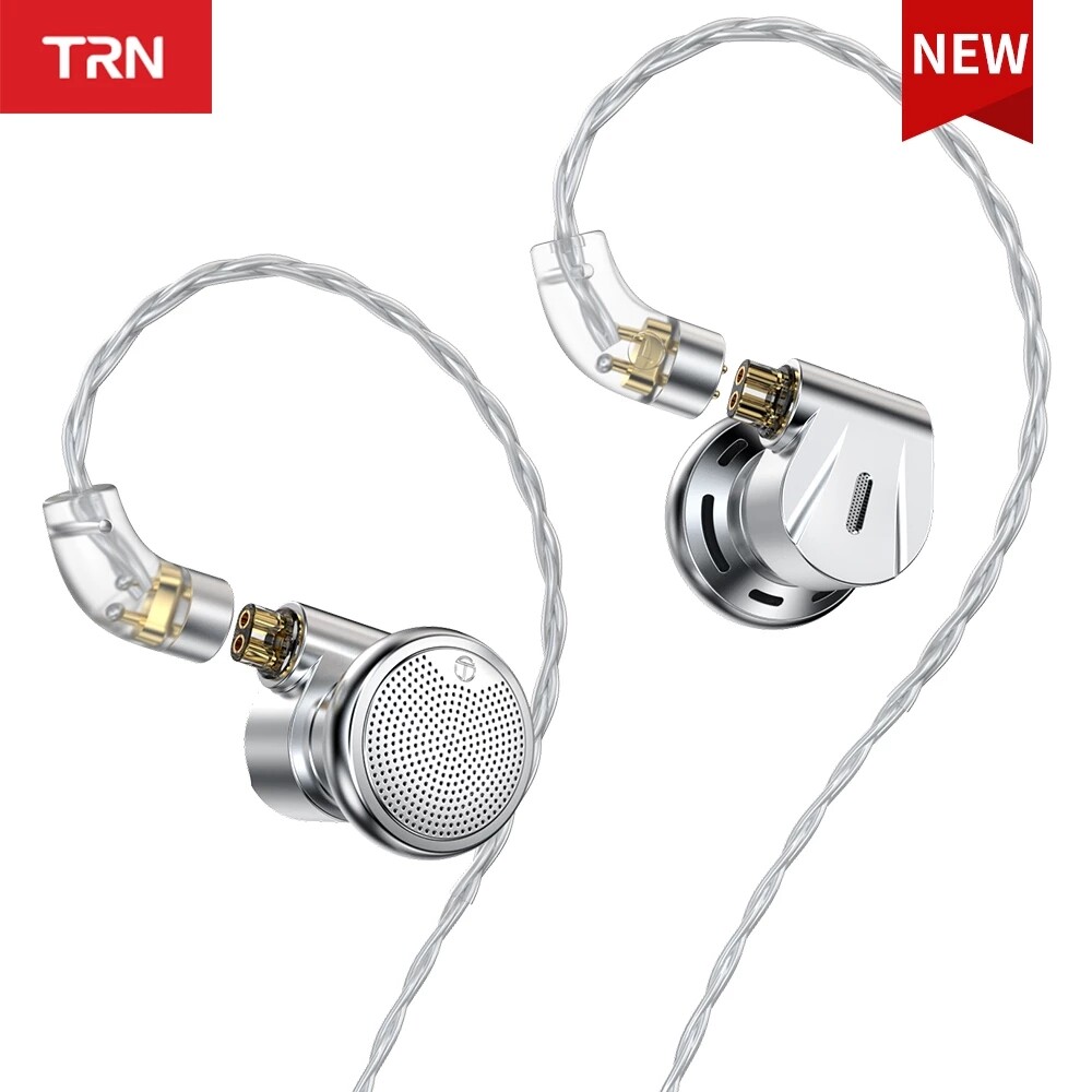TRN EMX Dynamic Flagship Audiophile Flat Headset Earplugs 3.5/2.5/4.4mm Bass Music Replaceable Plug Flat Head Earplugs