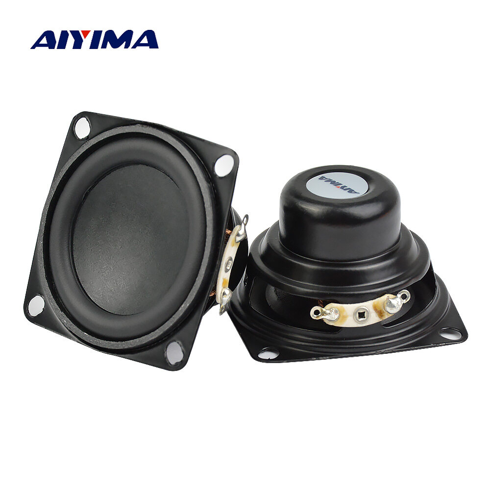 AIYIMA 2Pcs 2Inch 53MM 4Ohm 10W Audio Speaker Full Range Speakers Bass Multimedia Loudspeaker For Audio DIY