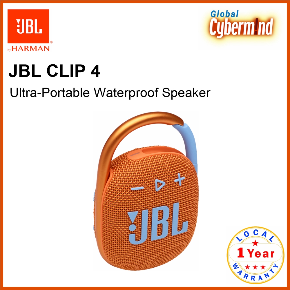 JBL CLIP 4 Ultra-Portable Waterproof Speaker (Brought to you by Global Cybermind)