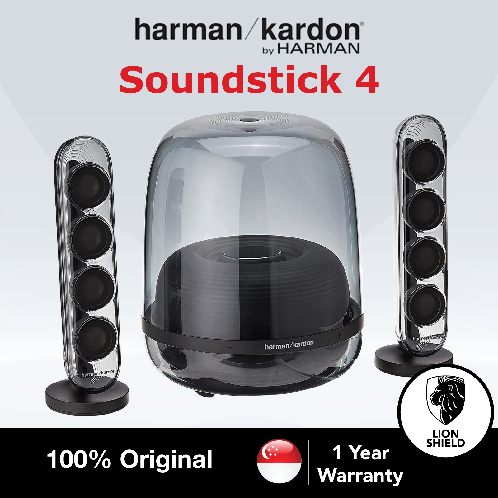 [SG] Harman Kardon HKSS4 Soundstick 4 Wireless Bluetooth Speaker System – Black