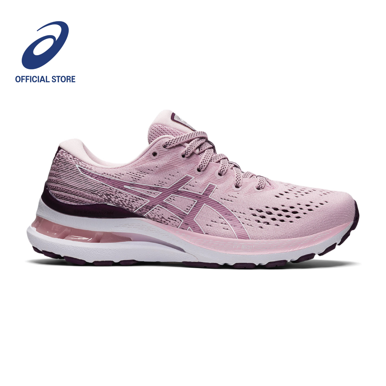 ASICS Women GEL-KAYANO 28 Running Shoes in Barely Rose/White
