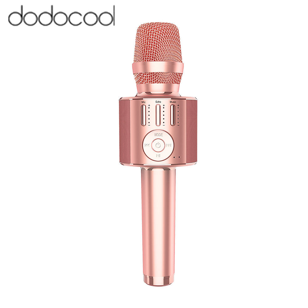 dodocool Professional H36 Handheld KTV Microphone Wire-less BT Kara-oke Microphone Mobile Phone Microphone with Magic Voice Changing Modes for Live Streaming Singing Performing Occasions