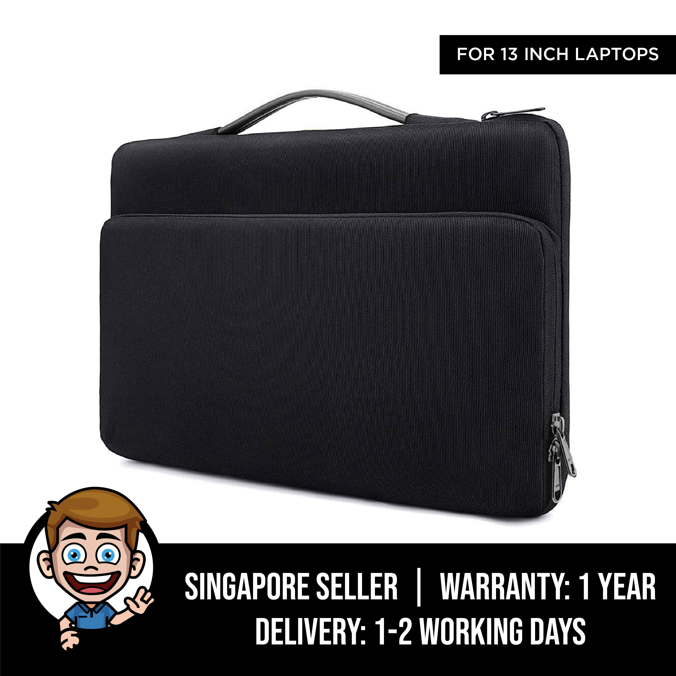 Premium Laptop Carrying Case Bag for 13 inch M1 MacBook Air, Pro 2016-2021, 12.3 Suface Pro, iPad Pro 12.9, Dell XPS 13