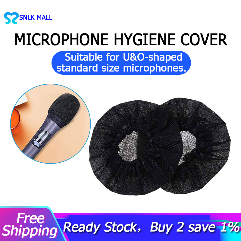 100 Pcs Disposable Microphone Cover Handheld Microphone Protective Cap Karaoke Microphone Cover for KTV Karaoke Bar,Etc
