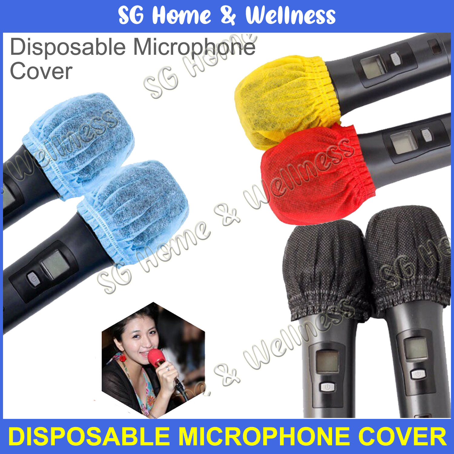 200 Pcs | 100 Pcs | 50 Pcs | DISPOSABLE Microphone | Mic | Cover For KTV | Karaoke System