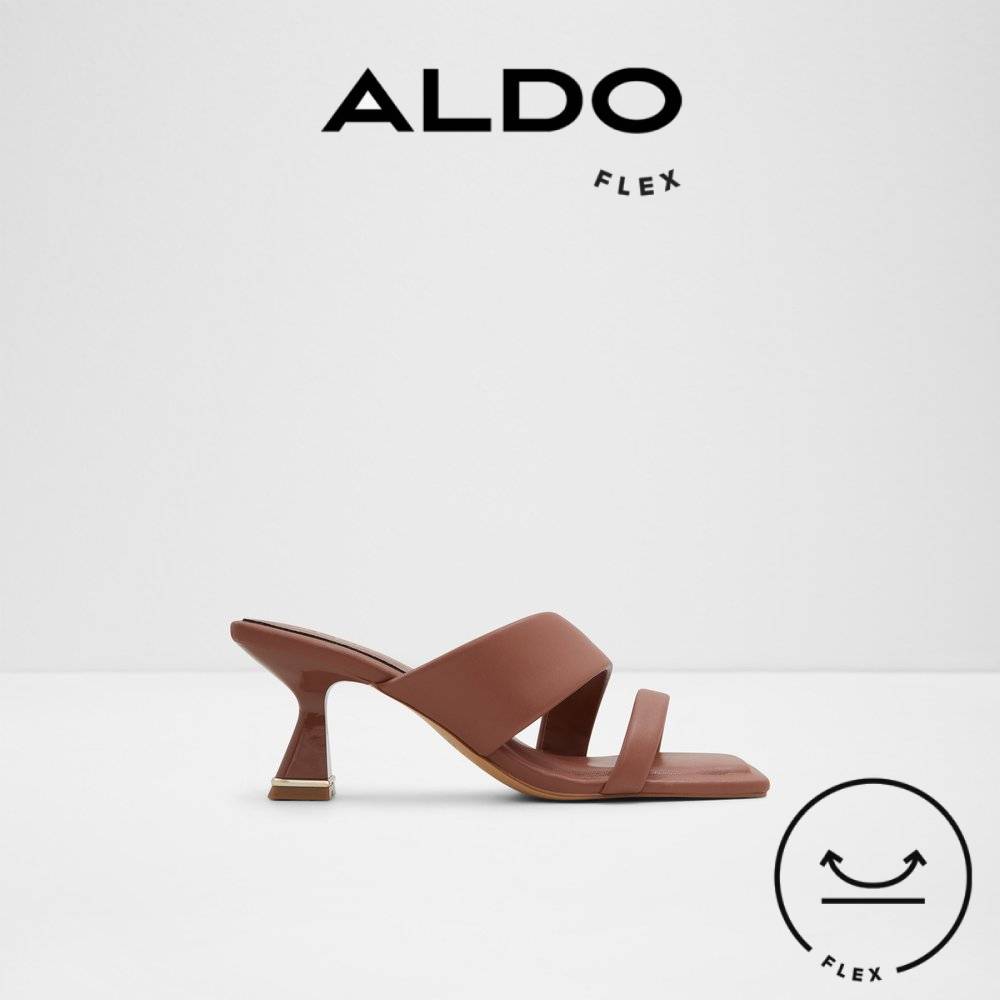 ALDO ZAZA Women Square Open Toe Slip On Heeled Sandal