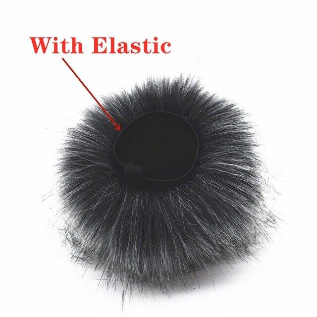 Dead Cat Microphone Windshield Noise Cancellation Windscreen  Install Artificial Fur Muff Cover For ZOOM H4N H2N Microphone