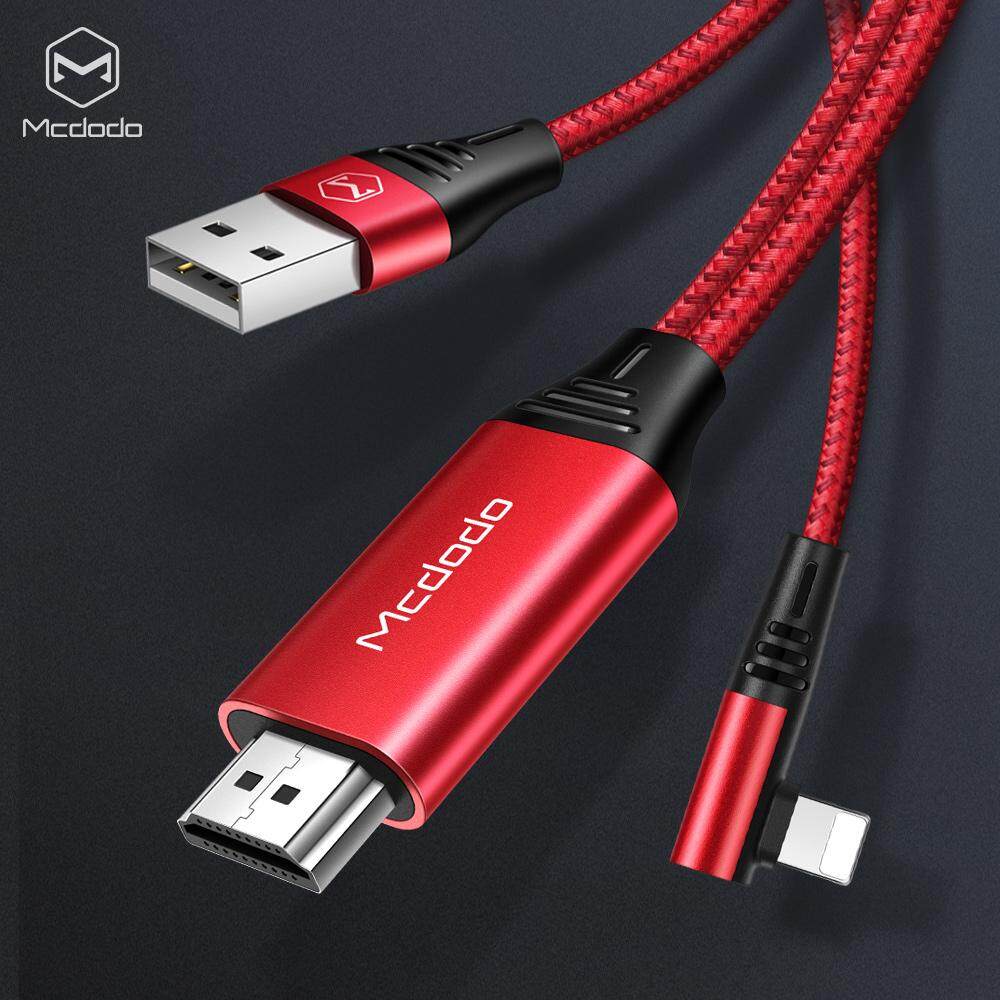 Mcdodo Lightning  HDMI 4K HD Audio 2M Cable Lightning  to 4K HDMI Thunderbolt 3 for iPhone HDMI Adapter