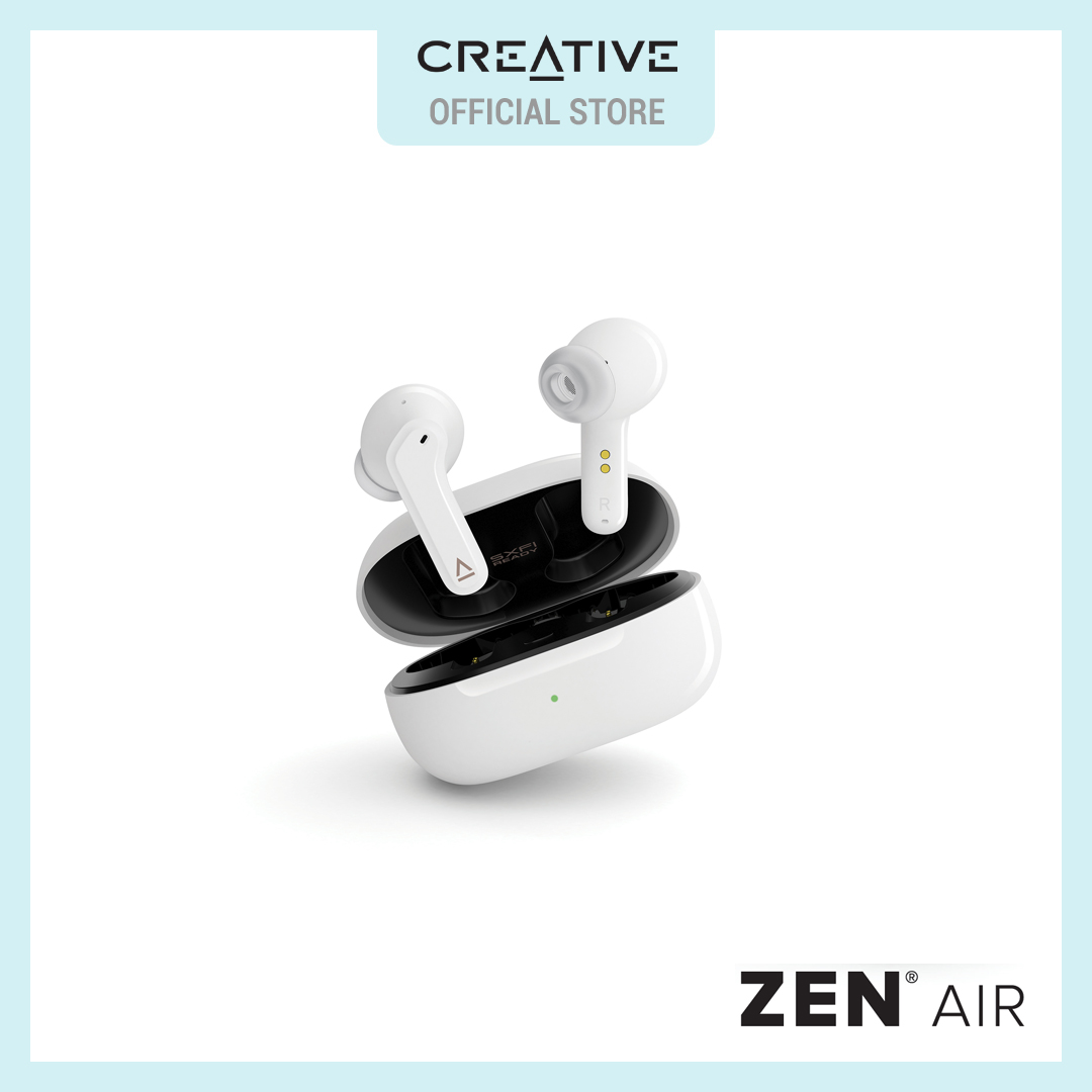 Creative Zen Air - Lightweight True Wireless Sweatproof In-ear Headphones With Active Noise Cancellation