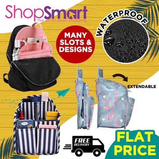 Backpack Bag In Bag/Backpack Instant Organizer Type B(Small Size: 27*19.5*11cm) (Big Size: 35*27*14cm)