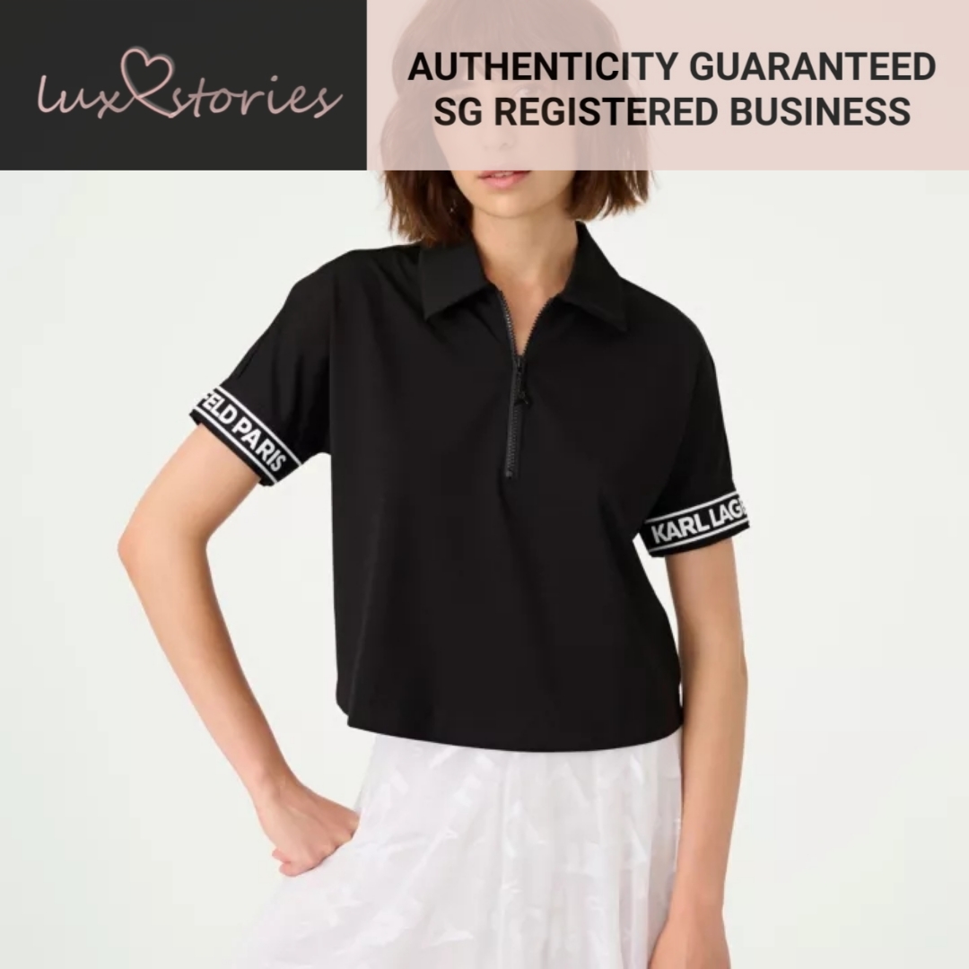 PRE-ORDR Karl Lagerfeld CROPPED POLO L2DH7864 [KLP]