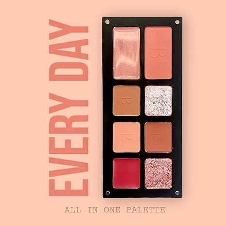 Multi-Effect Palette | All In One Palette | Bianca Makeup | Reusable Magnetic Palette | With Eyeshadows, Lipstick, and Blush | Find the effect you desire | Makeup Palette (Every Day)