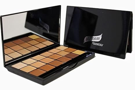 Graftobian Glamour Crème Ultra HD Foundation Super Palettes - Foundation Palette, Contour Makeup, Foundation for Professional Makeup Kit, Face Makeup for Full Coverage - Warm Color